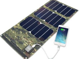 太阳能折叠包户外旅行家用折叠便携移动电源太阳能手机充电器EVA太阳膜280g