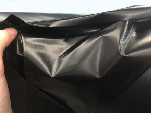 tpu黑色薄膜 高弹性防水透气耐高温服装商标材料厂家直供