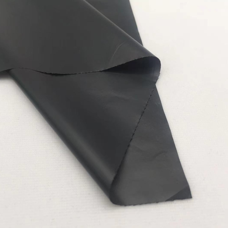 TPU黑色薄膜高弹性防水透气耐高温服装皮革材料tpu薄膜厚：0.015